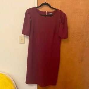 Knee-length Liz clairborne maroon dress.